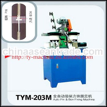 Auto Pin Box Fixing Y Teeth Metal Zipper Machine