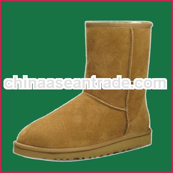 BHS095358 Real cow suede sheepsking lining sheepskin boot