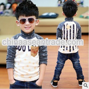 BOY NEW FASHION HIGH NECK THICK SHIRT