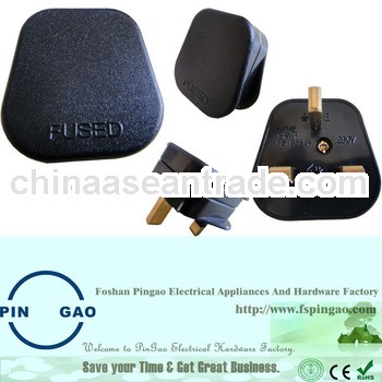 BS1362 3 Pin Assembly Travel Power Plug Adapter