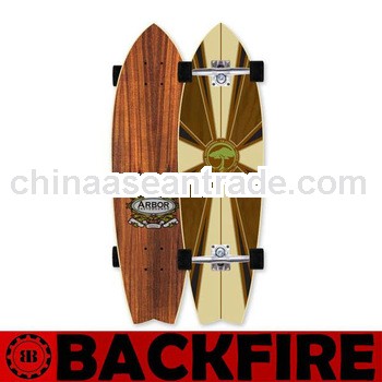 Backfire 7 ply canadian pro maple wood skateboard longboard old school
