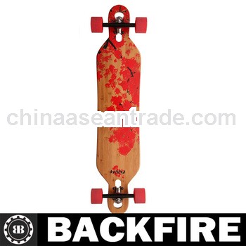 Backfire Bamboo Cherry Blossom Longboard Skateboard Complete Limited Edition