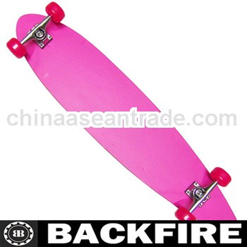 Backfire PINK LONGBOARD SKATEBOARD COMPLETE DECK, TRUCKS, WHEELS