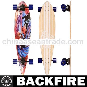 Backfire Watercolor 9x40" Pintail Longboard Complete Professional Leading Manufacturer