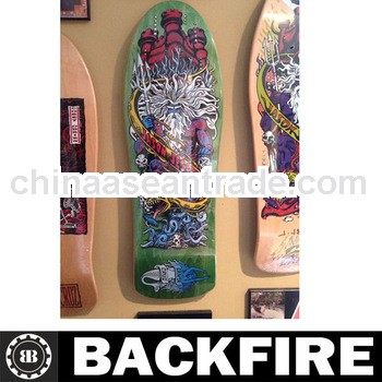 Backfire skateboard best quality 7 piy canadian maple skateboard complete shanghai