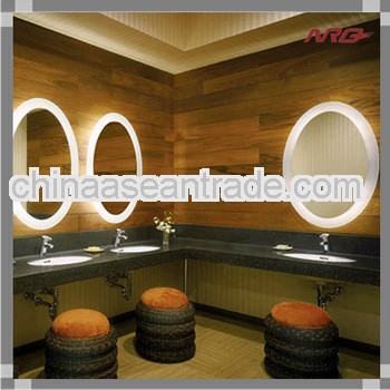 Backlit vanity mirror