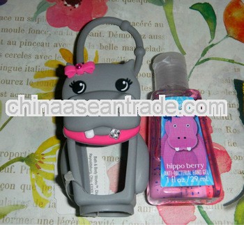 Bath & Body Works 2013 Cute HIPPO Rhinestone Decorative Pocketbac Holder