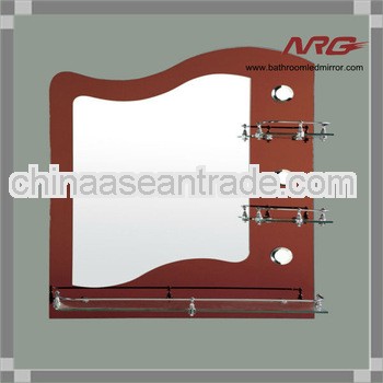 Bathroom Mirror With Display Shelves and Frames