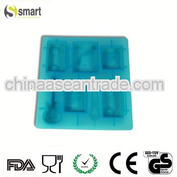 Bear-shaped 3D silicone ice tray