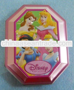 Beautiful Eight-square shaped tin box