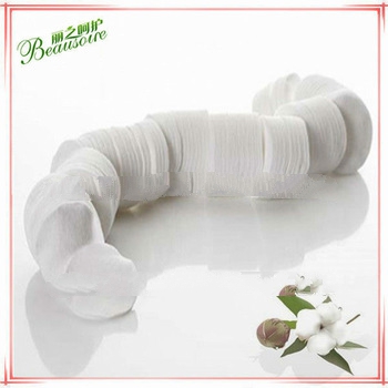 Beauty cosmetic facial round cotton polishing pads