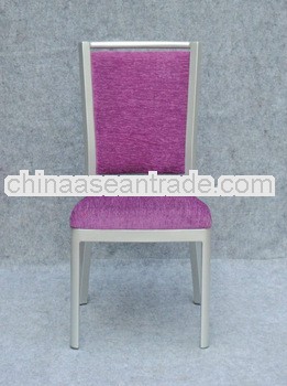 Beauty purple fabric, bear weight 150KG, SGC certificate, wedding chair YC-B67-1