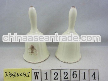 Beige Glazed Ceramic Dinner Bell