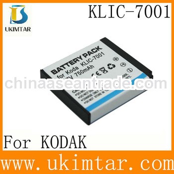 Best Price Rechareable li-ion digital camera battery KLIC-7001 for KODAK factory supply