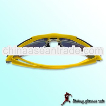 Best price yellow riding sport glasses suit with optical frame in yellow color ZF-ST015