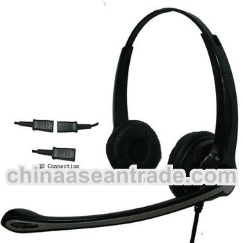 Binaural call center headset with microphone HSM-902FPQD