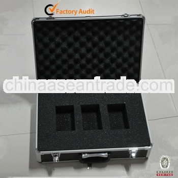 Black Heavy Duty Aluminum Tools Kit &Aluminium Cases Sponge Cutting MLDGJ179