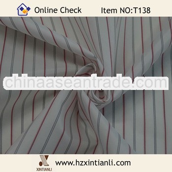 Black Red White Yarn-Dyed Interlining Fabric