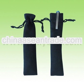 Black Velvet Drawstring Pen Pouch