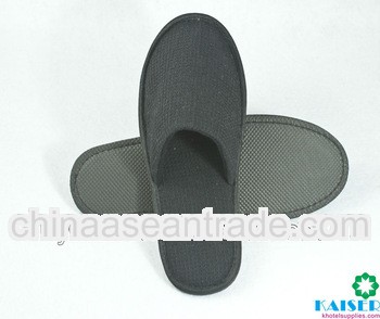 Black closed toe wholesale slipper for hotel
