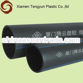 Black hdpe pipe with stock from pipe manufacturer