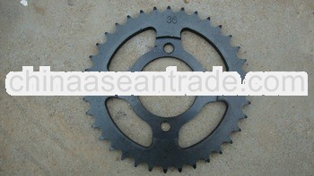 Black motorcycle sprocket for Pakistan