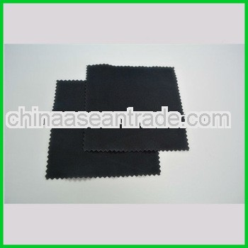 Black silkscreen microfiber watch cleaning cloth