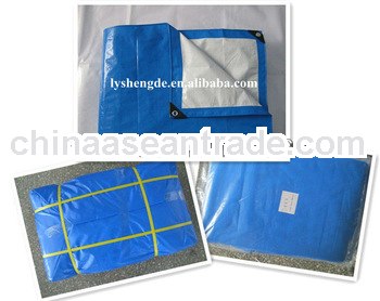 Blue and White Pe Woven Tarpaulin Sheet