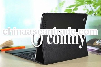Bluetooth keyboard with Leather case for new ipad