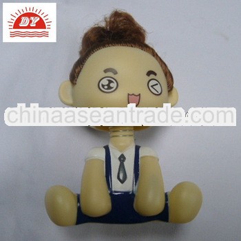 Bobble Head Doll with Brown Hair