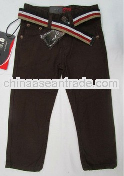 Boy's Belted Relaxed Fit Bootcut Jean