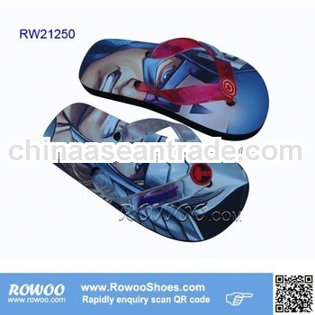 Boy's tranfer cartoon printed slipper flipflops