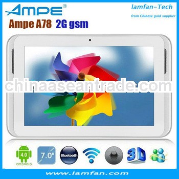 Brand AMPE 7" IPS Android 4.1 Tablet PC 2G GSM Phone Call MTK 3D