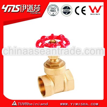 Brass gate valve with Iron hand wheel