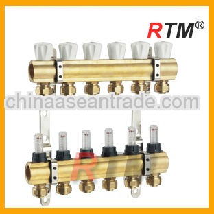 Brass manifold for heating system