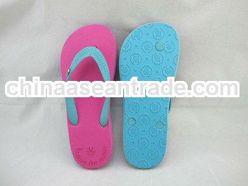 Brazil style rubble beach flip flop with client's logo