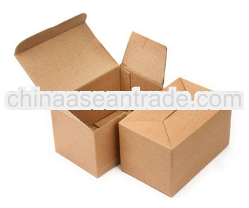 Brown corrugated cardboard packaging box