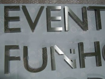 Brushed Aluminium Architectural Signs