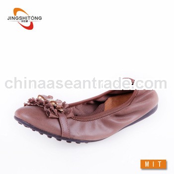 Brushed leather fashion shoes woman 2014