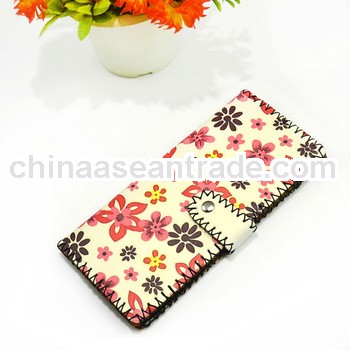 Bulk Hot Selling Lady Flower Leather Wallet