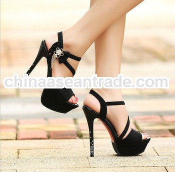 Bulk Wholesale Ankle Strap Women High Heel Sandals Ladies Siletto Heels Sandal Rhinestone Heels