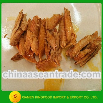 Buy Chinese canned mackerel fillet in oil on containers