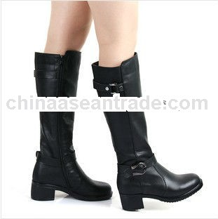 C50825S WINTER TOP DESIGN GENUINE LEATHER WOMAN'S LONG BOOTS