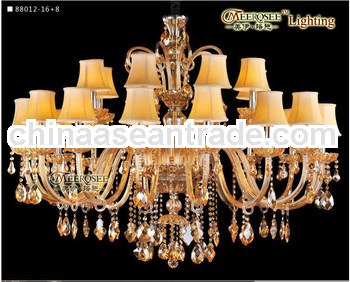 CE&UL Standard Large Project Hotel Lobby Crystal Chandelier Lamp MD88012-16+8