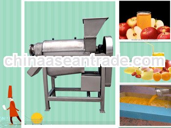 CE certificated stainless steel Fruit crushing and juicing machine/spiral fruit juice extruder/apple