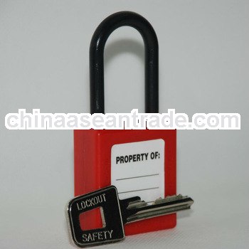 CE certification approved Factory use Nylon lock shackle ABS body Insulation Safety Padlock