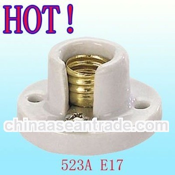 CE electronic screw ceramic e17 lamp holder