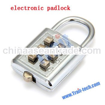 CR-600 Special Silver Mini 3 Digit Resettable Combination Electronic Padlock