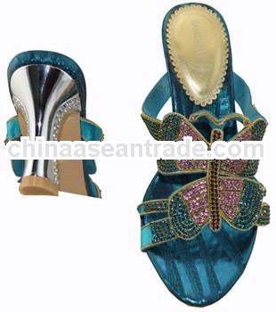 CSB1025-blue Italy Lady sandlas sheos ,Rhinestone shoes