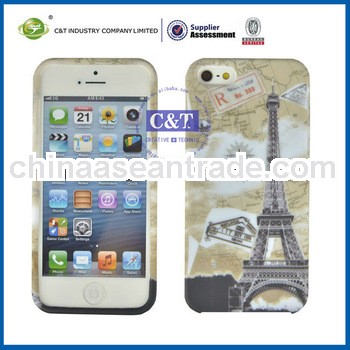C&T Eiffel Tower pattern tpu case for iphone 5s